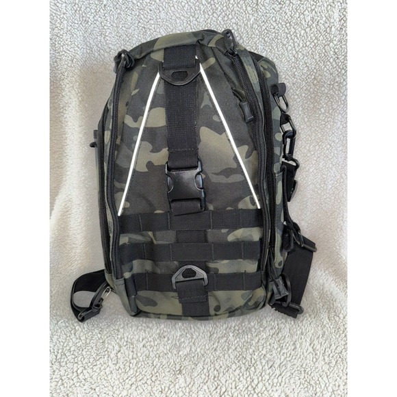 Cycling Bag Outdoor Tactical Sport Backpack Sling Camping Hiking Camouflage NWOT - Picture 1 of 10